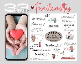 Instagram Story Sticker Family2.0 I Instagram I Daily I Direct Download
