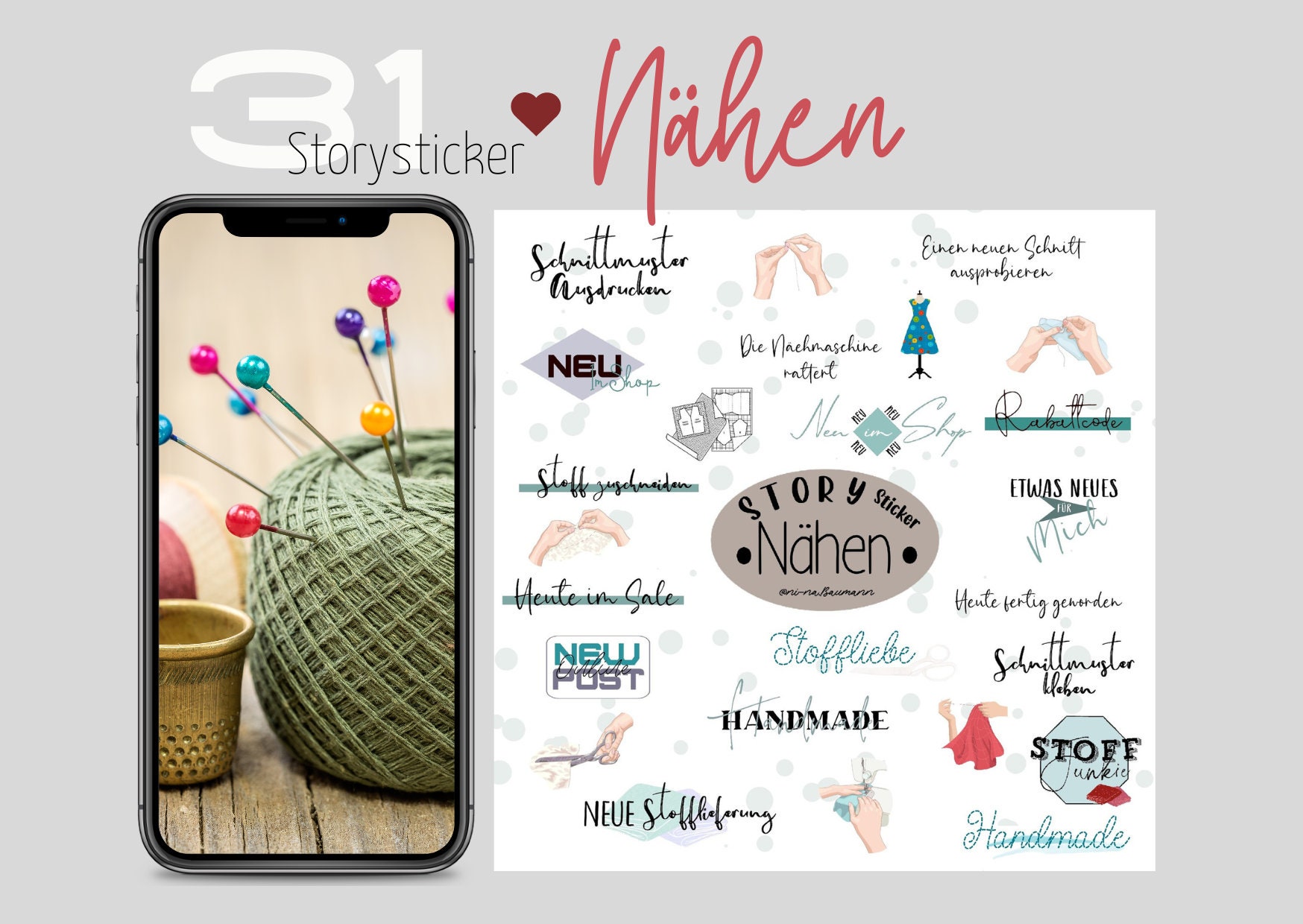 Instagram Story Sticker Sew I Instagram I Daily I Direct Download I Blogger