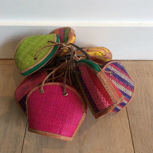 5 bolsas de ráfia rabane