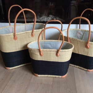 Large double basket with long handles and closing pouch. 2 TONS