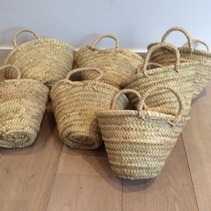 set of 5 mini children's baskets in doum. Easter