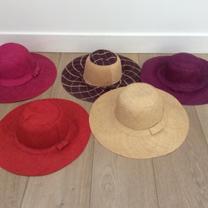Rabane hat, woven raffia, handmade Madagascar, straw hat