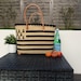 Grand Panier Tissu Doublé, Anses Longues, Motif Coloré, Sac De Fermeture Inclus