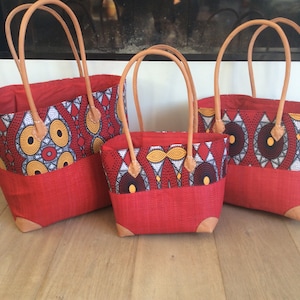 Panier penjy double rabane anses longues et pochon de fermeture.