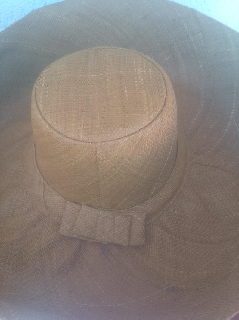 Sombreros de rafia de ala ancha, hechos a mano en Madagascar, sombreros de paja 5