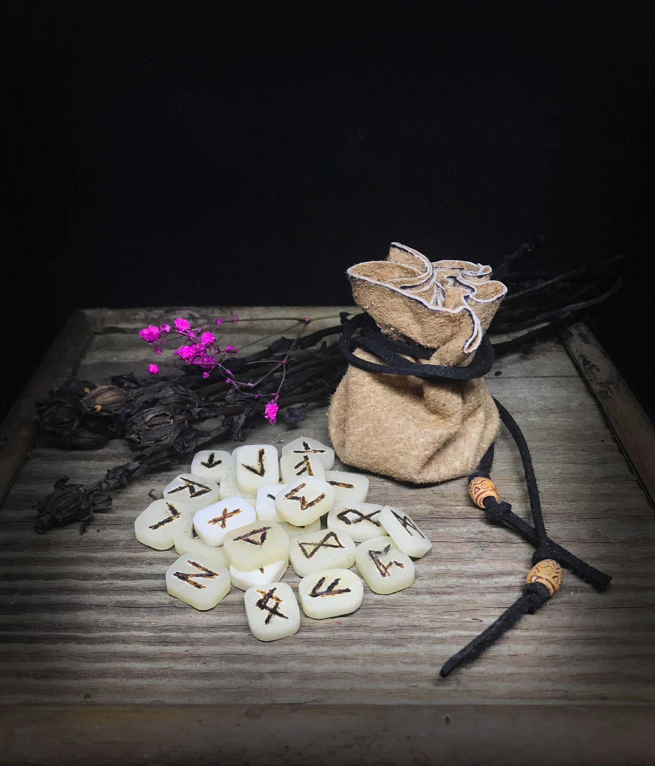 Bone Runes Set Throwing Runes Fairy Gift Elder Futhark Etsy