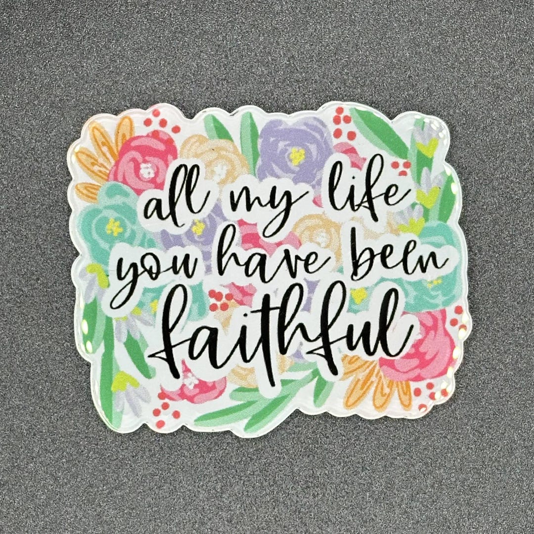ID Holder/badge Reel/popsocket - All My Life You Have Been Faithful - Etsy