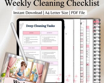 Die Putz-Routine die Clutter-Schuld beendet | tägliche & wöchentliche Checkliste die wirklich erledigt wird | Druckbare Planer To-Do-Listen