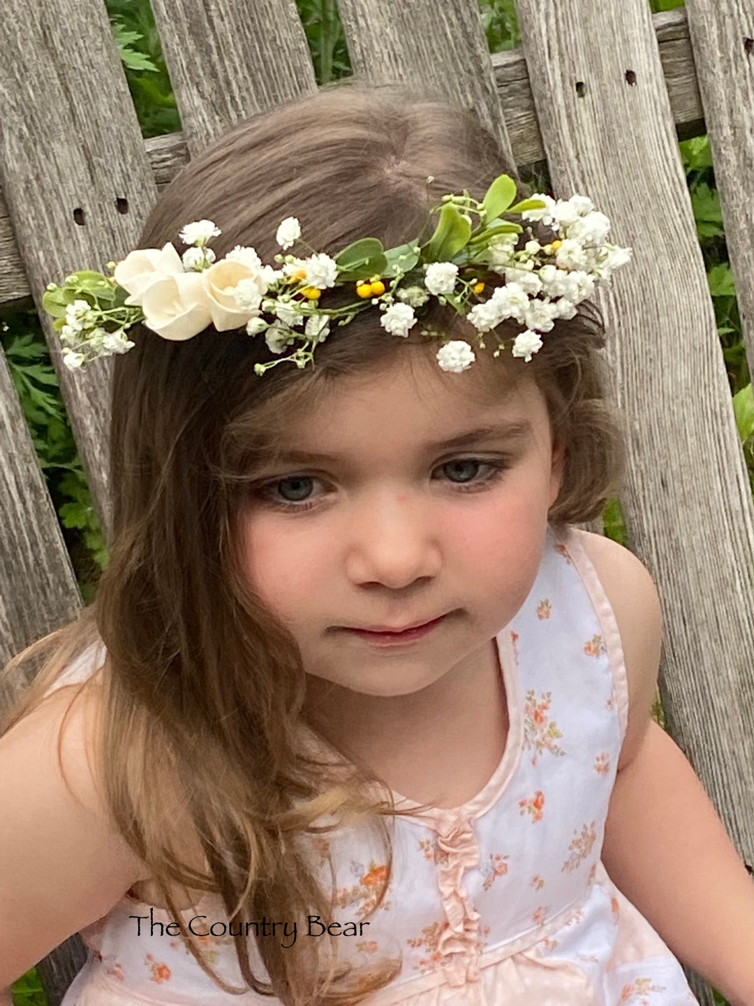 Flower Girl Crown, Wedding Flowers, Country Wedding, Floral Headband