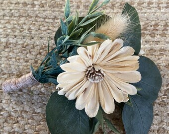 Country Wedding Boutonniere, Wood Flower Boutonniere, Rustic Wedding Flowers, Best Seller, Rustic Floral Decor, Rustic Wedding Decor