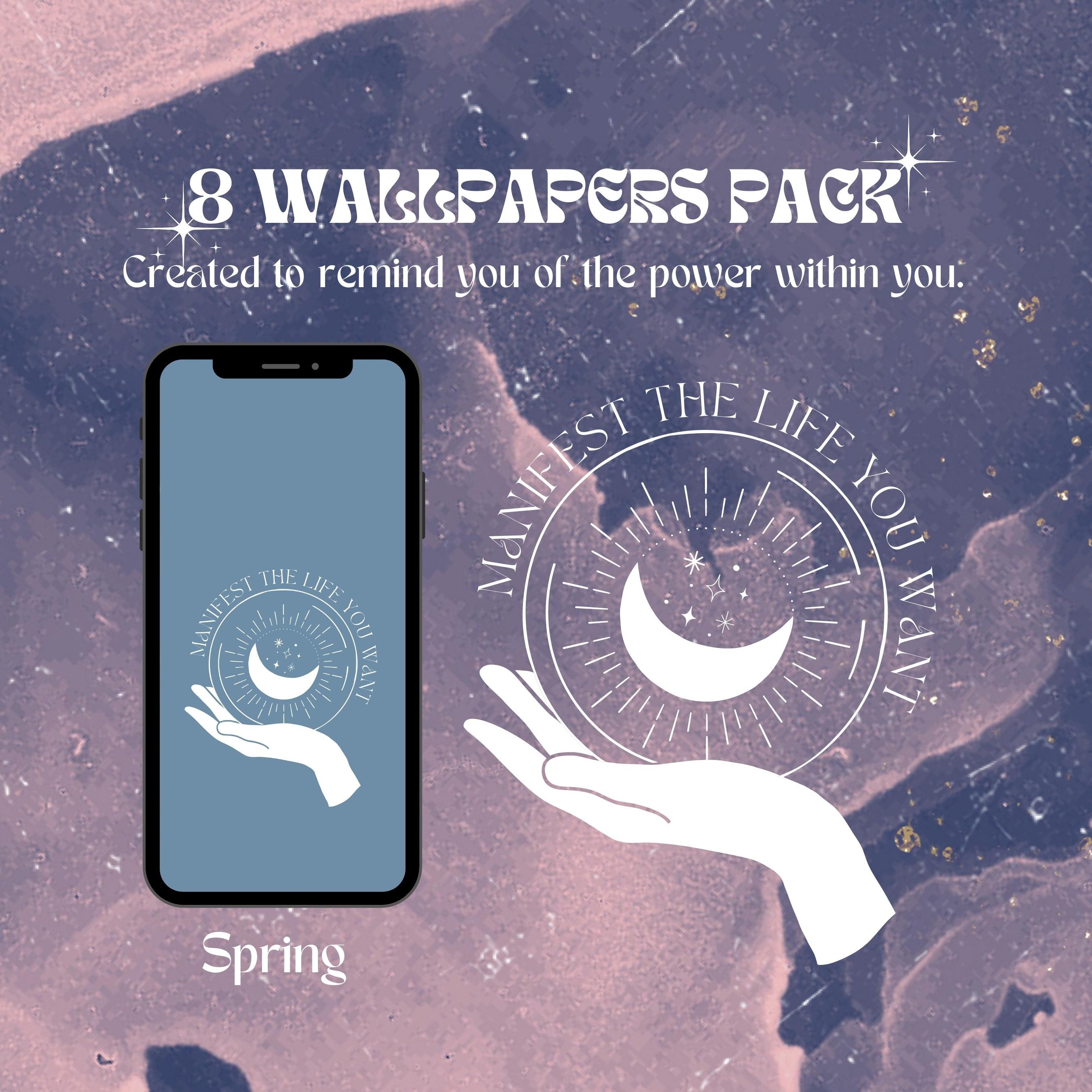 Celestial iPhone Ipad/desktop Wallpapers 8 Wallpaper Set Etsy