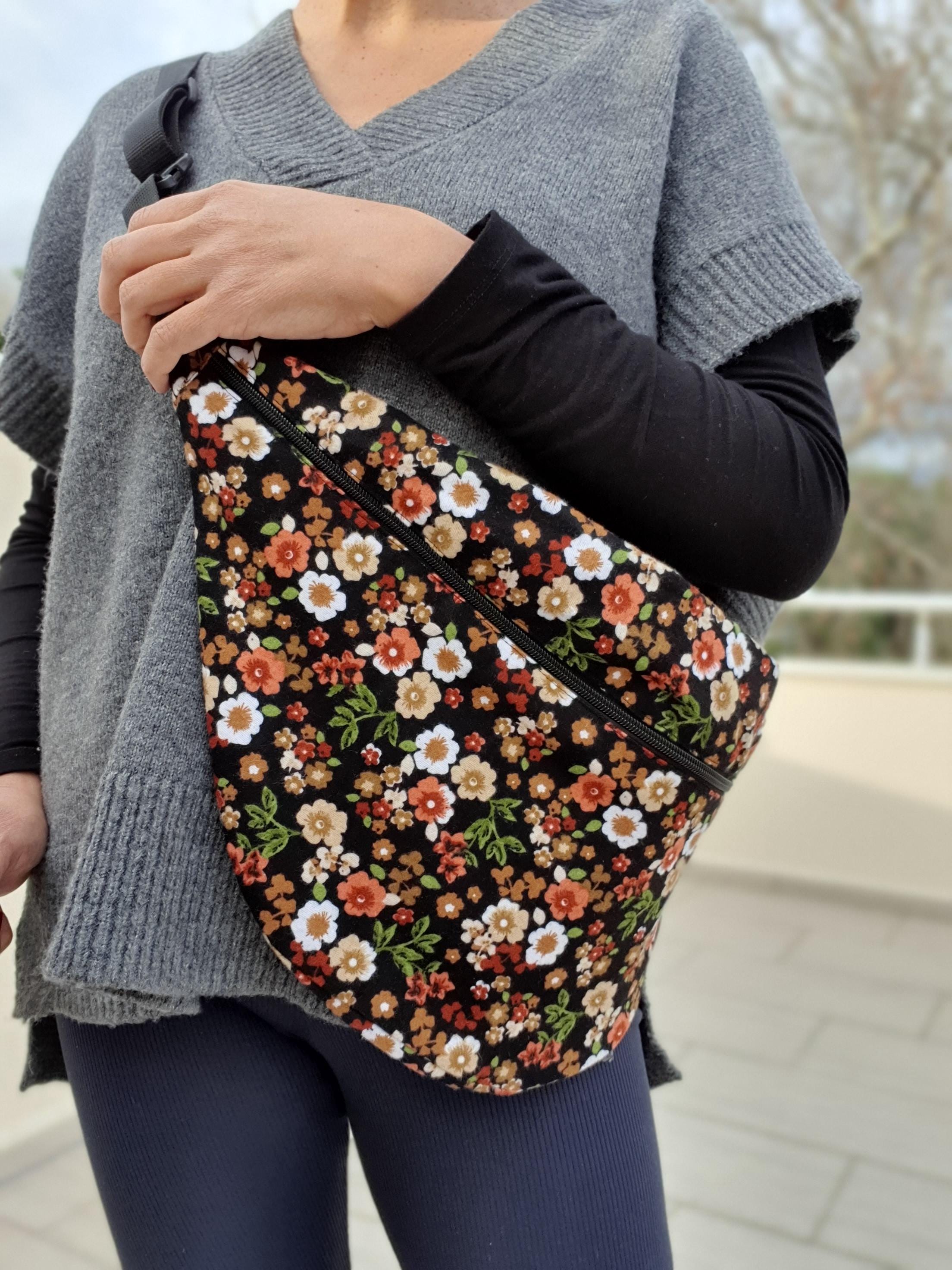 Floral Cotton Fanny Pack: Handmade Crossbody Bag Canada