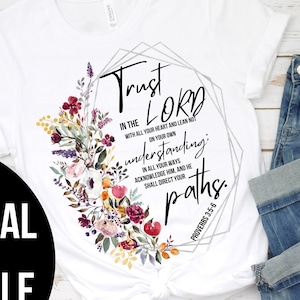 Christian Designs, Sublimation Png, Bible Verse Png, Scripture Png, Png For Sublimation, Floral Christian Png, Sublimation Design, Shirt Png