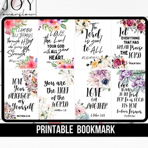 32 Mini Printable Scripture Cards, Encouragement Scripture Cards ...