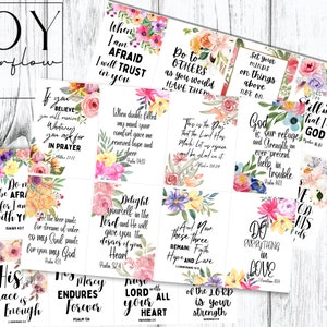 32 Mini Printable Scripture Cards, Encouragement Scripture Cards ...