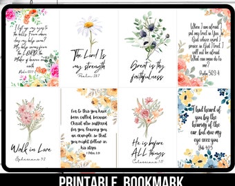 16 Mini Scripture Cards, Inspirational Cards, Set Of 16 Bible Verse Cards, Watercolor Cards, Bible Memory, Motivational Cards, Digital Print