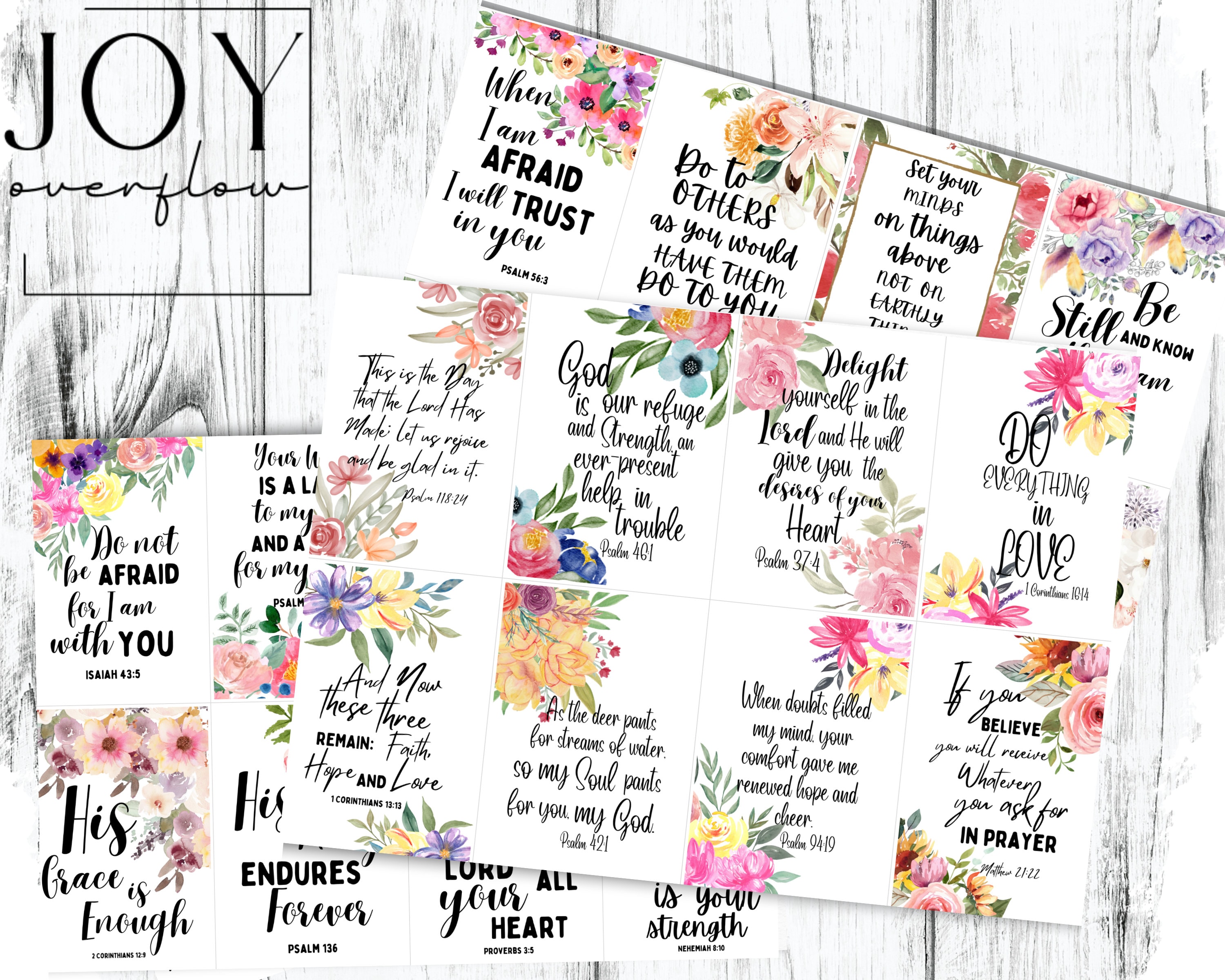 Scripture Cards Bible Verse Download Printable Cards Print - Etsy