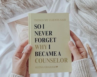 Personalized Journal for Licensed Mental Health Professional Gift for Licensed Professional Counselor Gifts for Mental Health Awareness