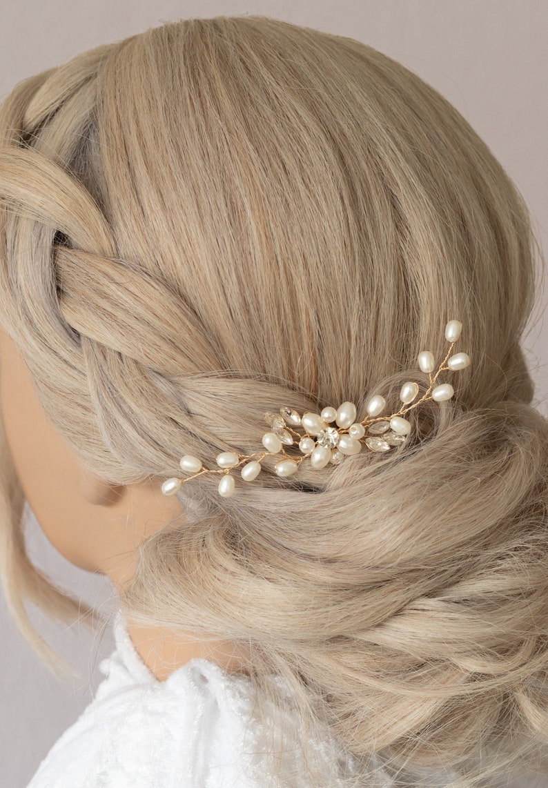 Accesorios para el cabello nupcial horquilla de boda imagen 4