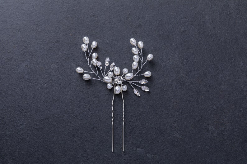 Bridal hair accessories wedding hair pin hairpin image 2