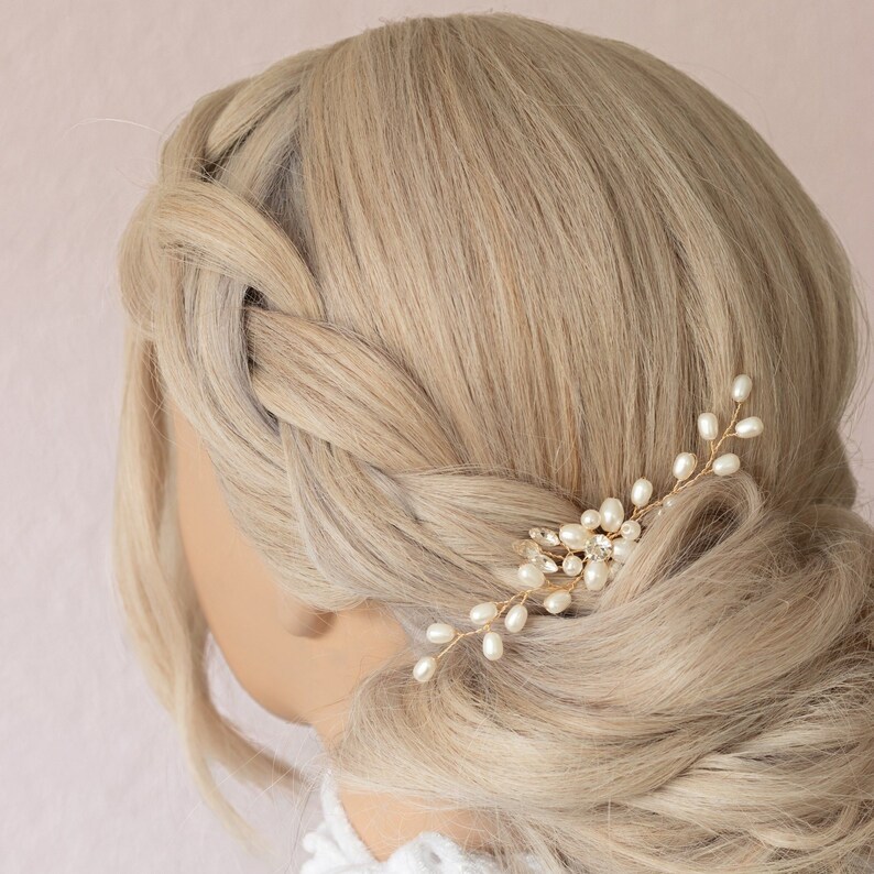 Bridal hair accessories wedding hair pin hairpin image 1