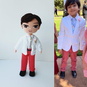 Look Alike Doll, Personalized Crochet Doll, Custom Amigurumi Gift, Best Easter Gift, Mini Me Doll, Gift For Her, Customized Mini Me Doll