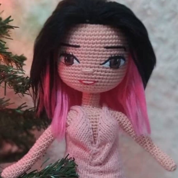 Minime Doll, Custom Portrait Doll, Personalized Doll, Look Alike Doll, Crochet Doll From Photo, Christmas Gift, Ooak Amigurumi Doll