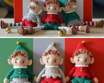 Christmas Elf Doll Crochet Pattern,Holiday Decor, Festive Handmade, Cute Elf Pattern, DIY Crochet, Christmas Gift,Crochet Toy,Seasonal Decor