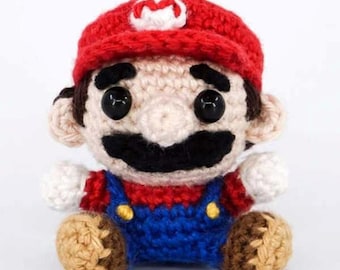 Mini Mario Doll Crochet Pattern, Amigurumi Pattern, Gift For Lover, Cutiest Amigurumi Doll Pattern, Sleep Mate, Super Mario Gamer Gift