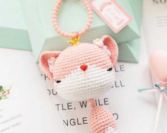 Crochet Fox Pendant, Crochet Fox Pattern, Realistic Fox Amigurumi Crochet Pattern, Easter Gift, Crochet Fox Pattern, Kawaii Crochet Pattern