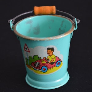 Tin buckets for the dollhouse