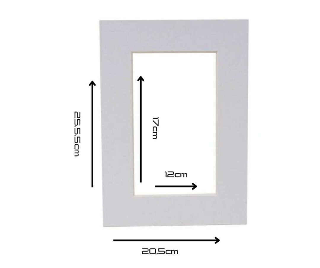 Bevel Cut White Mount Board for Picture Frame Photo Frame 1300 Microns