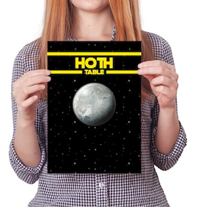 Star Wars Hoth Wedding Table Number / Name Cards Descargar, Instant Digital Seating Card Wedding Stationery