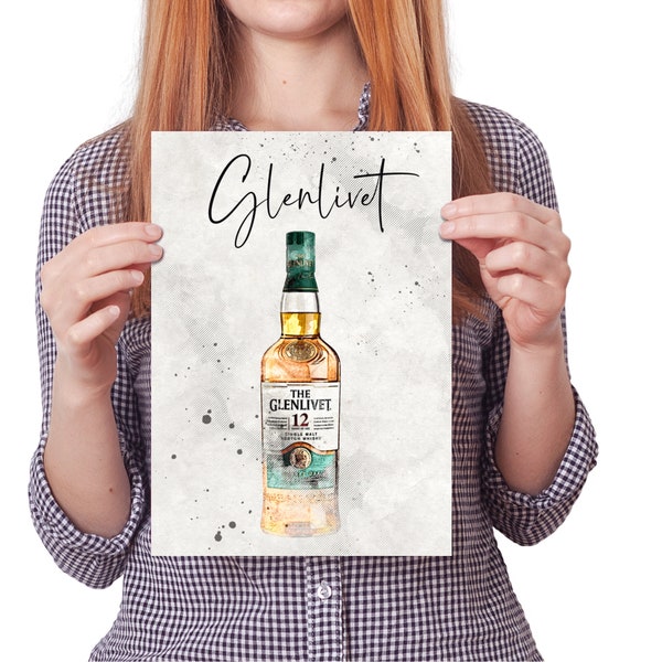 Whisky Table Plan, Whiskey Bottle Wedding Table Numbers, Scotch Wedding Table Decor, Illustrated Table Plan, Digital Download, Glenlivet