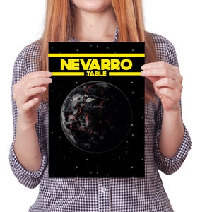 Star Wars Nevarro Wedding Table Number / Name Cards Descargar, Instant Digital Seating Card Wedding Stationery