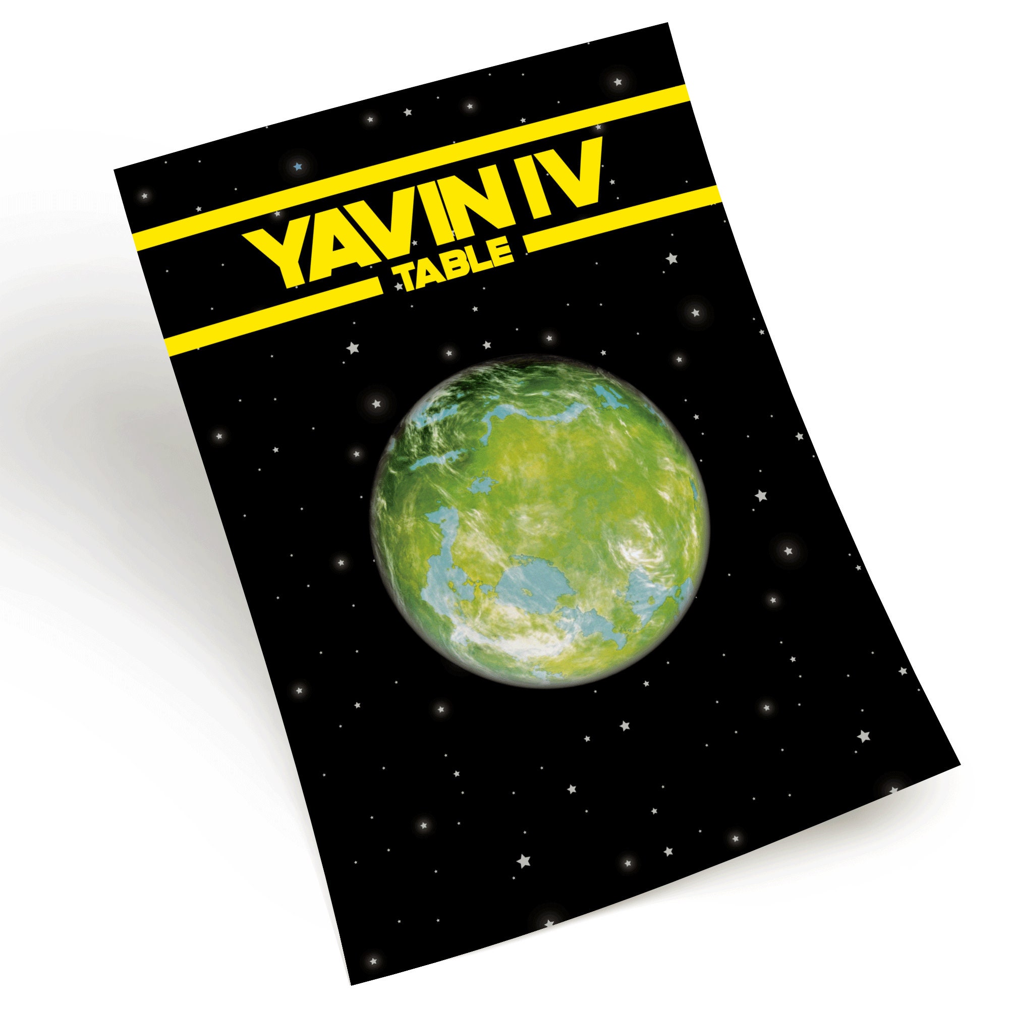 Star Wars Yavin IV Wedding Table Number / Name Cards Download, Instant