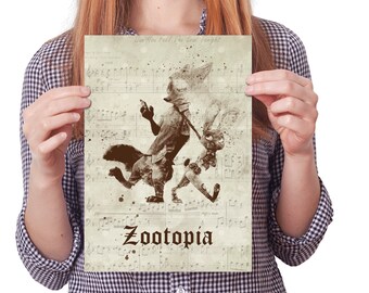 Rustic Zootopia Wedding Table Numbers | Fairytale Princess (Instant Download)