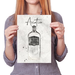 Gin tafelplan, Gin fles bruiloft tafelnummers, Gin bruiloft tafel decor, geïllustreerd tafelplan, digitale download, luchtvaart gin