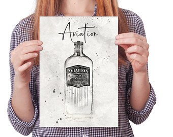 Gin Table Number Cards, Illustrated Wedding Table Decor (Digital Download)