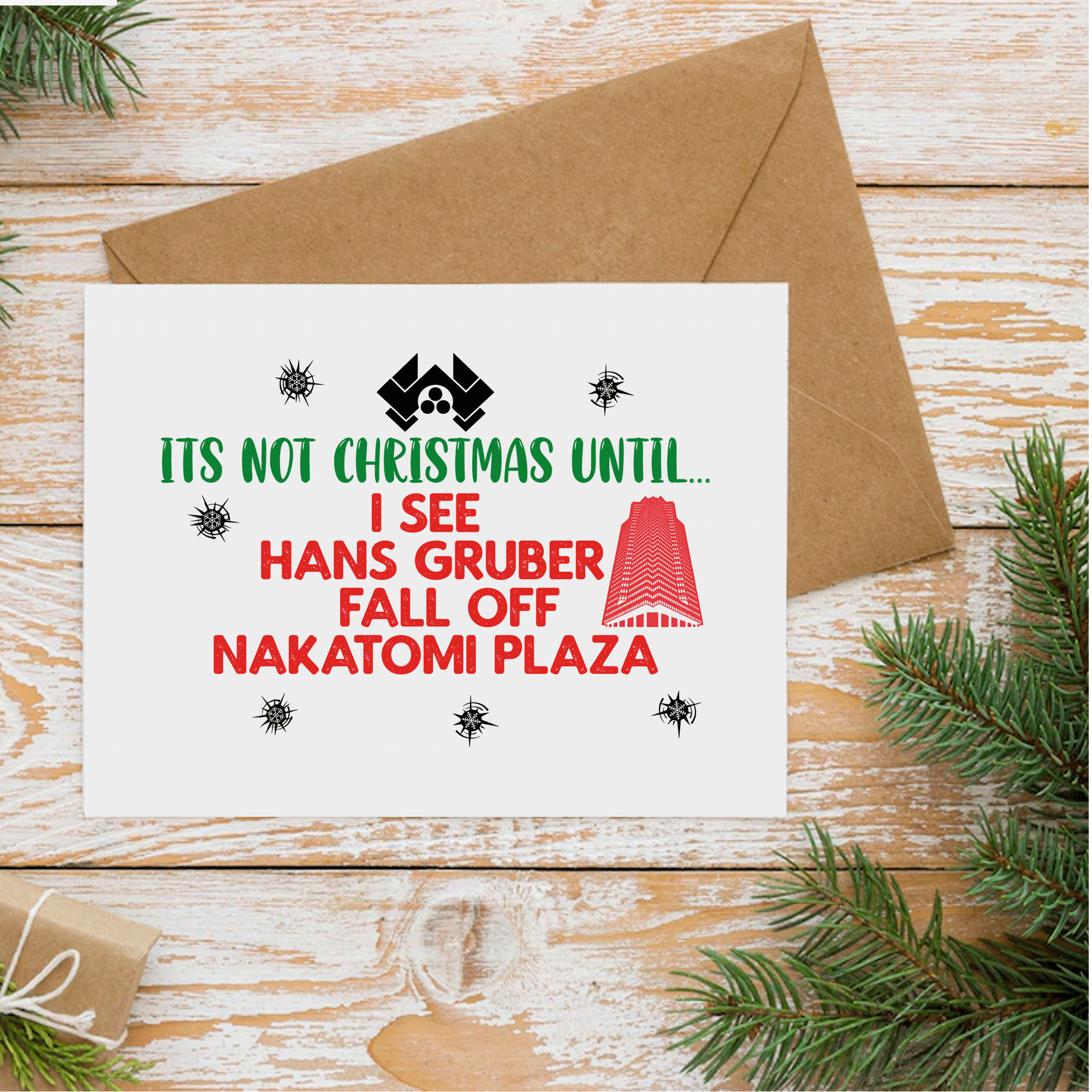 Hans Gruber Die Hard Christmas SVG, Merry Christmas Yippee Ki Yay SVG