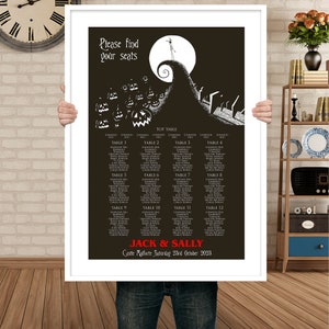 Nightmare Before Christmas Template Wedding Seating Chart Halloween Nightmare Before Christmas Template Wedding Seating Chart Halloween