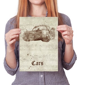 Fairytale Wedding Table Numbers | Wedding Centerpieces | Cars McQueen | Wedding Stationery | Instant Download | Lightening