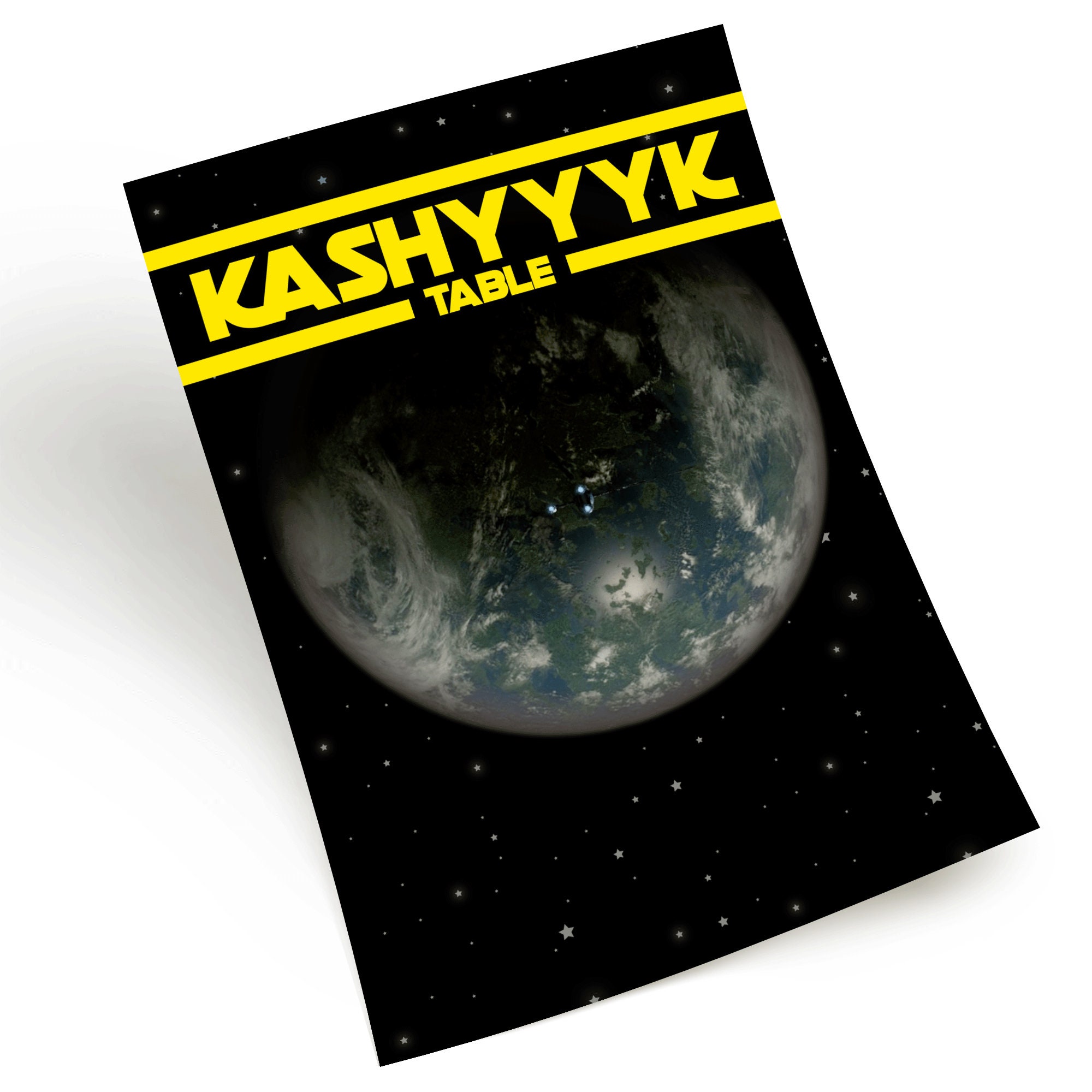 Star Wars Kashyyyk Wedding Table Number / Name Cards Download, Instant Digital Seating Card
