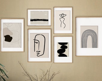 Japandi Art, Wabi sabi wall art, Neutral wall art, Female line art, Beige wall art, Wabi sabi art, Japandi wall art, Wabi sabi decor Digital