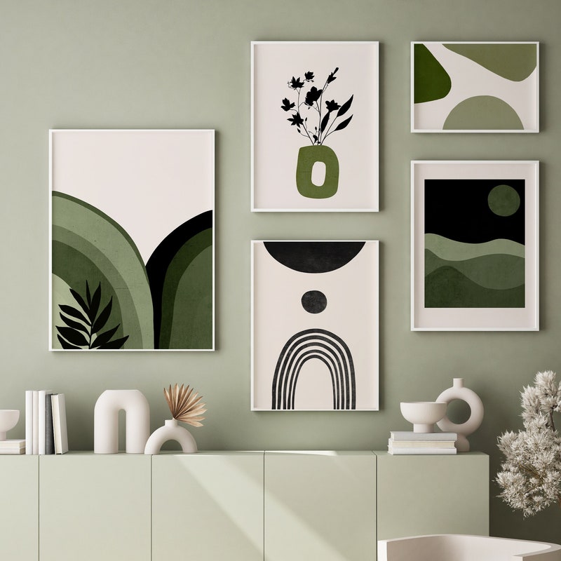 Dark Green Wall Art - Etsy