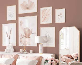 Blush Pink Wall Art, Feminist Art, Pink Prints, Printable Wall Art, Gallery Wall Set, Light Pink Wall Decor, Pink Aesthetic, Girly Wall Art
