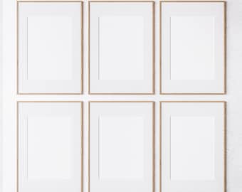 6 Frame Mockup, Boho Mockup, Wood Frame Mockup, Modern Frame Mock up, Wall Art Listing Mockup Frame, Mockup Frame