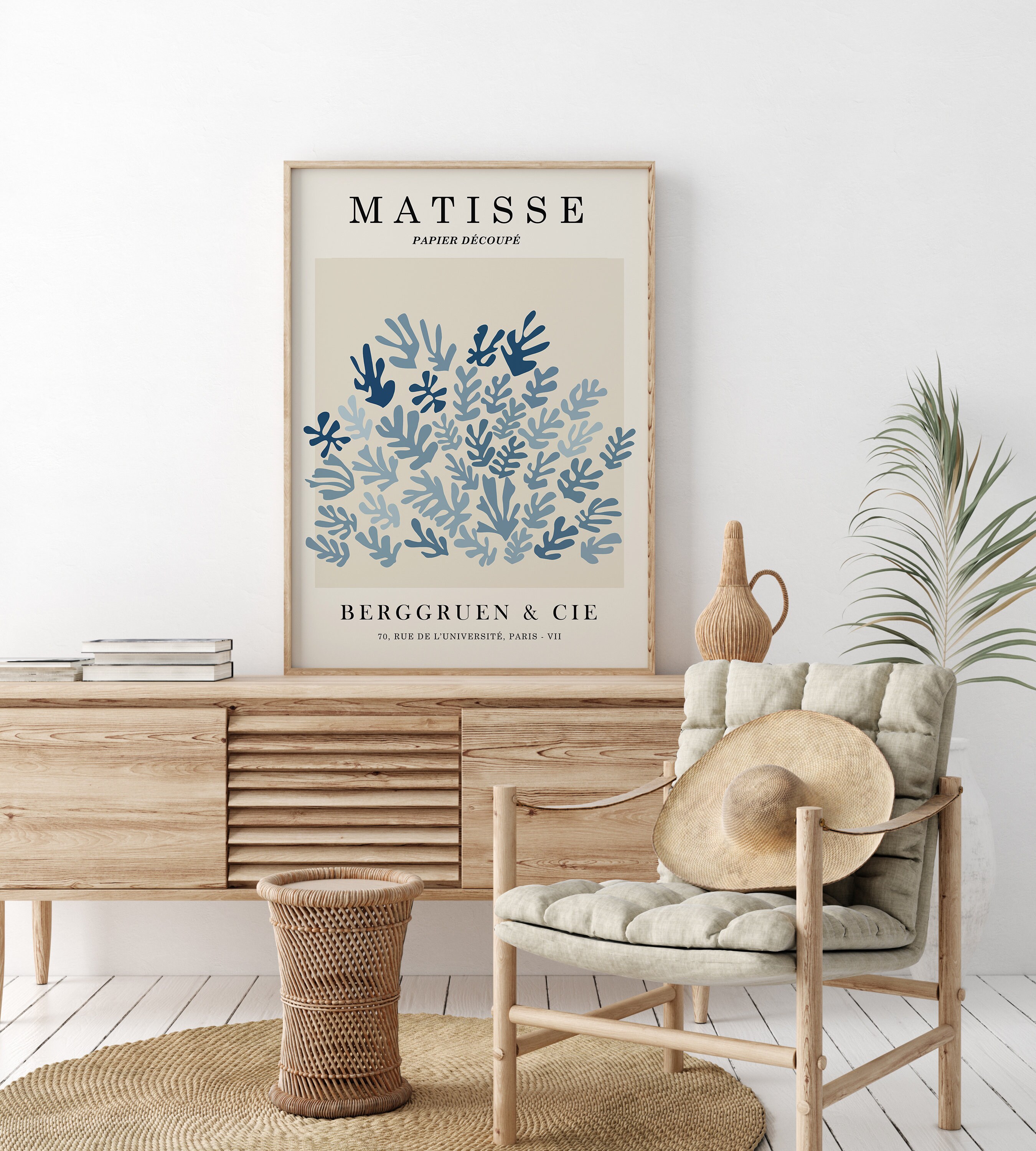 Blue Wall Art Matisse Prints Printable Blue Prints Wall Etsy