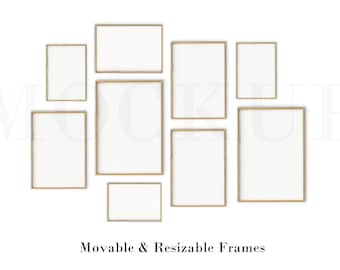 Gallery Wall Template, Boho Mockup, Frame Mockup, Gallery Wall Mockup, Vintage Frame Mockup, Wall Art Listing Mockup Frame, Poster Mockup
