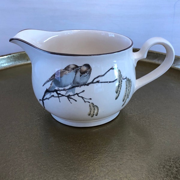 Vintage Noritake Ireland Pottery Pitcher The Country Diary of an Edwardian Lady Edith Holden 1908, circa 1970s